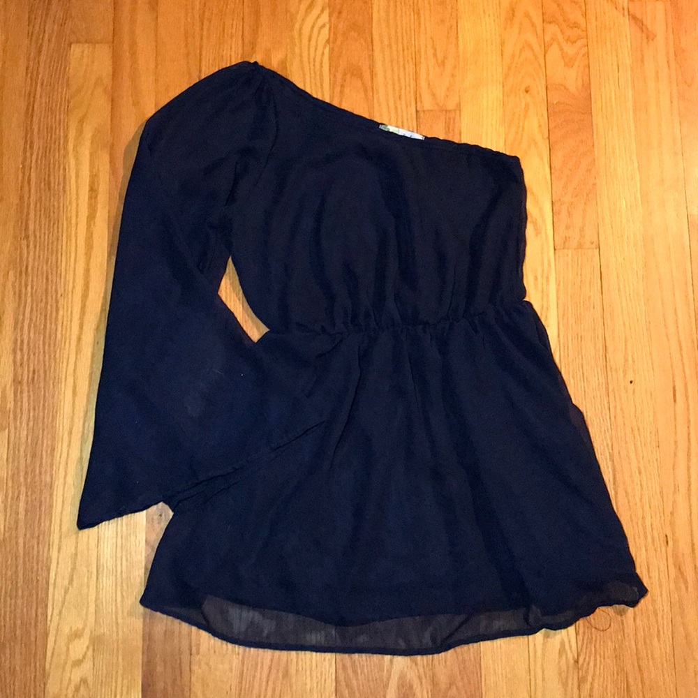 💎Navy Blue one shoulder dress💎